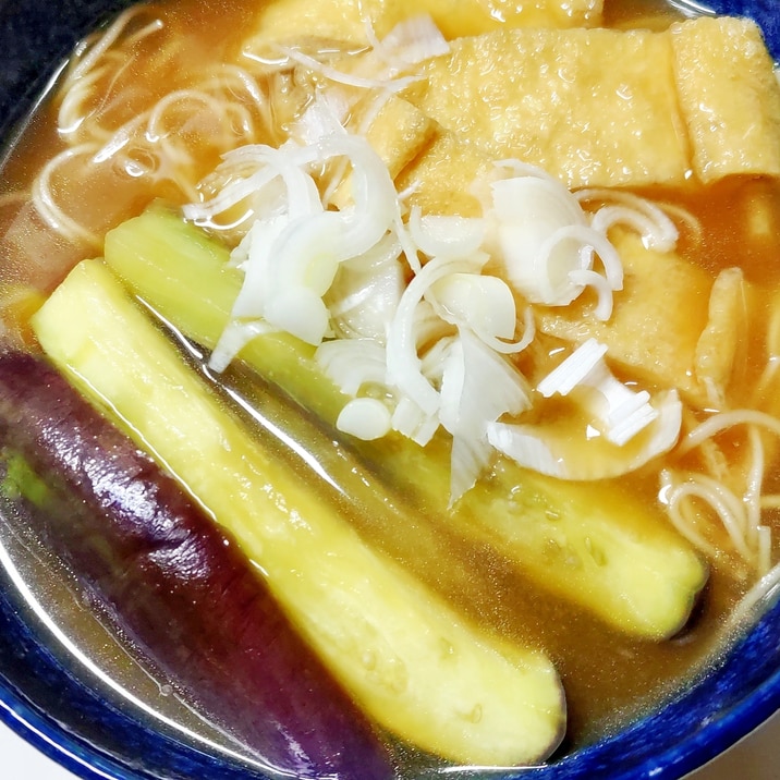 暑い日には煮麺〜茄子そうめん